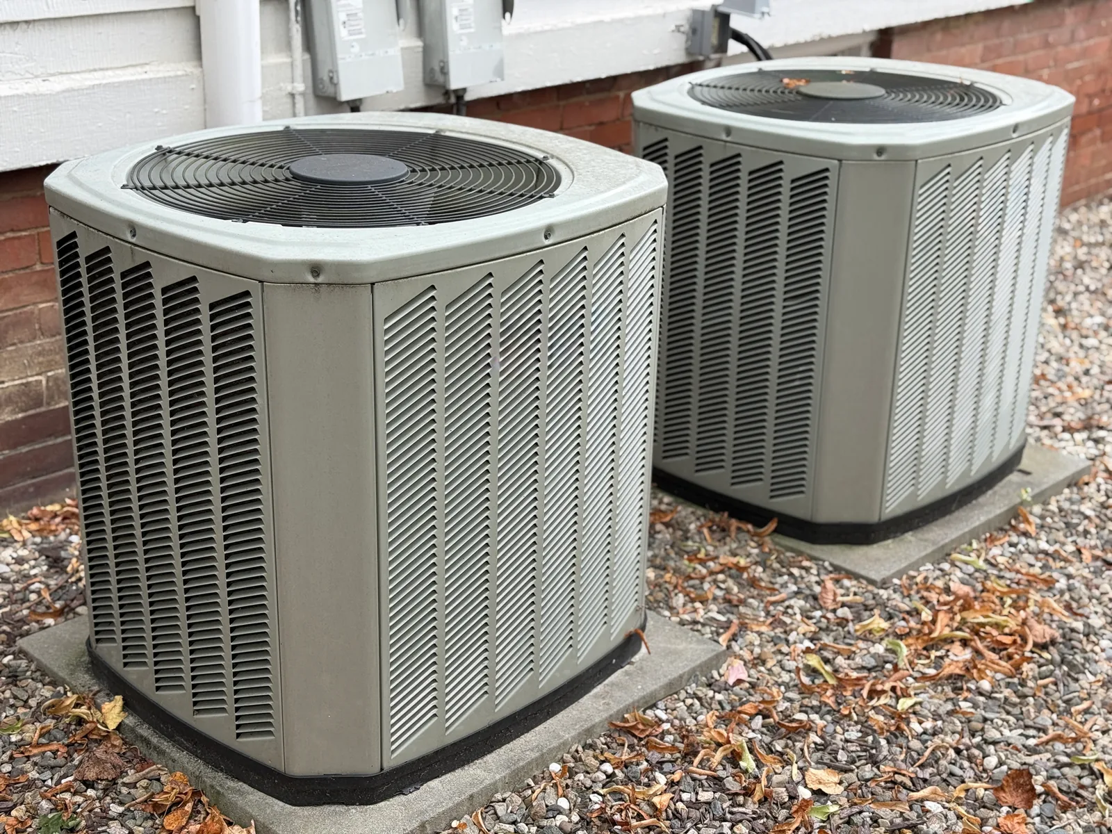 Residential air conditioning units outside a North Florida home