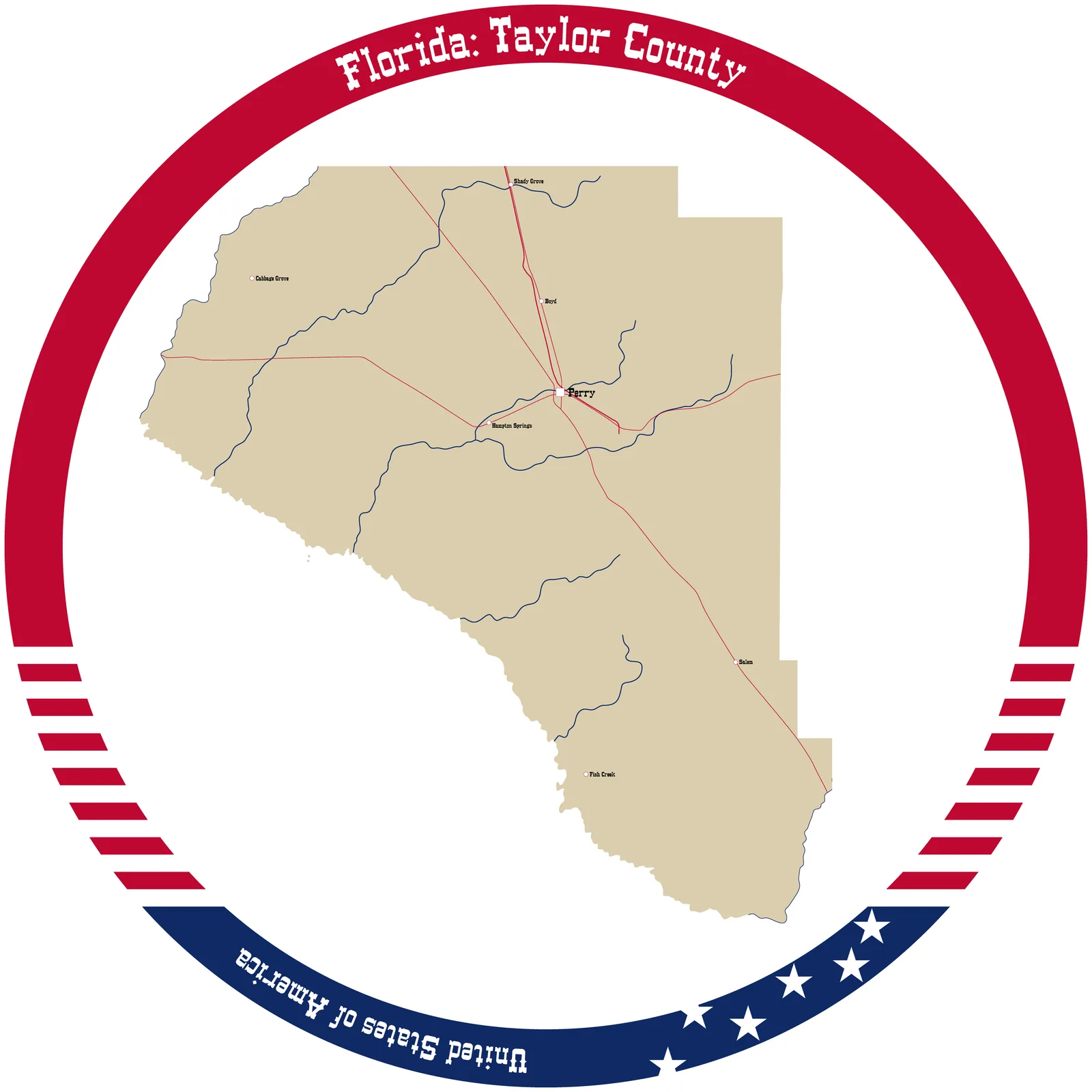 Taylor County, Florida community and countryside